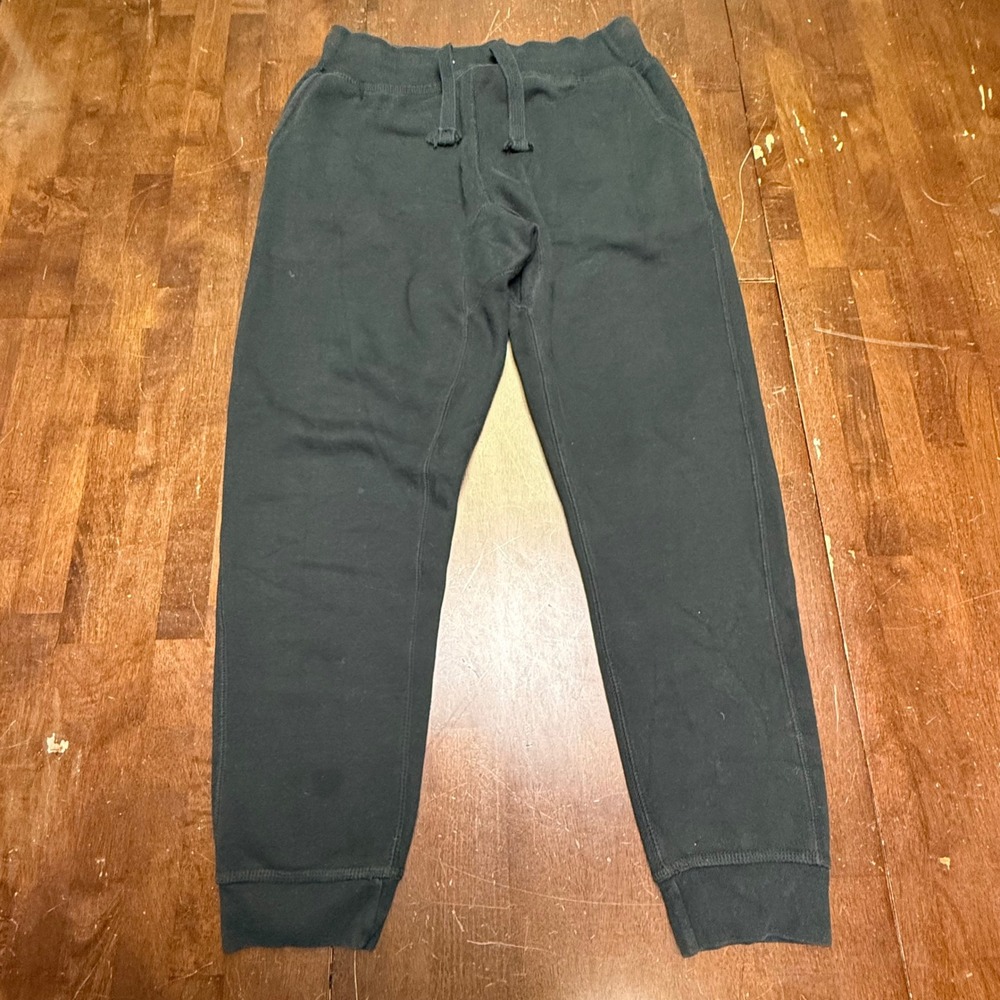 YoungLA Jogger Sweatpants Mens Medium Black Tapered Fleece Drawstring Gym